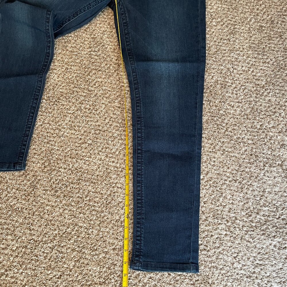 Size 14 Seven7 Tummyless dark wash skinny jeans - Picture 13 of 16
